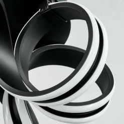 Plafonnier Chapotia LED Noir, 1 lumière