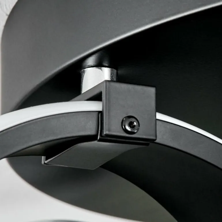 Plafonnier Chapotia LED Noir, 1 lumière