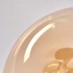 Plafonnier Chehalis Ambre, 5 lumières