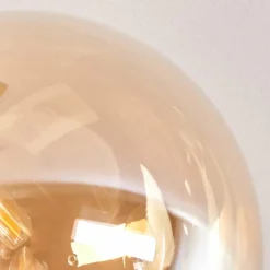 Plafonnier Chehalis Ambre, 5 lumières