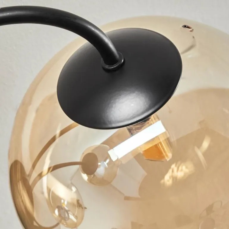 Plafonnier Chehalis Ambre, Clair, 6 lumières