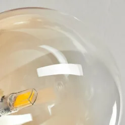 Plafonnier Chehalis Ambre, Clair, 6 lumières