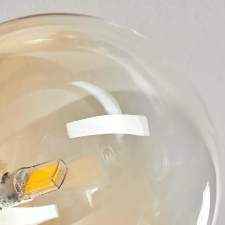 Plafonnier Chehalis Ambre, Clair, 6 lumières
