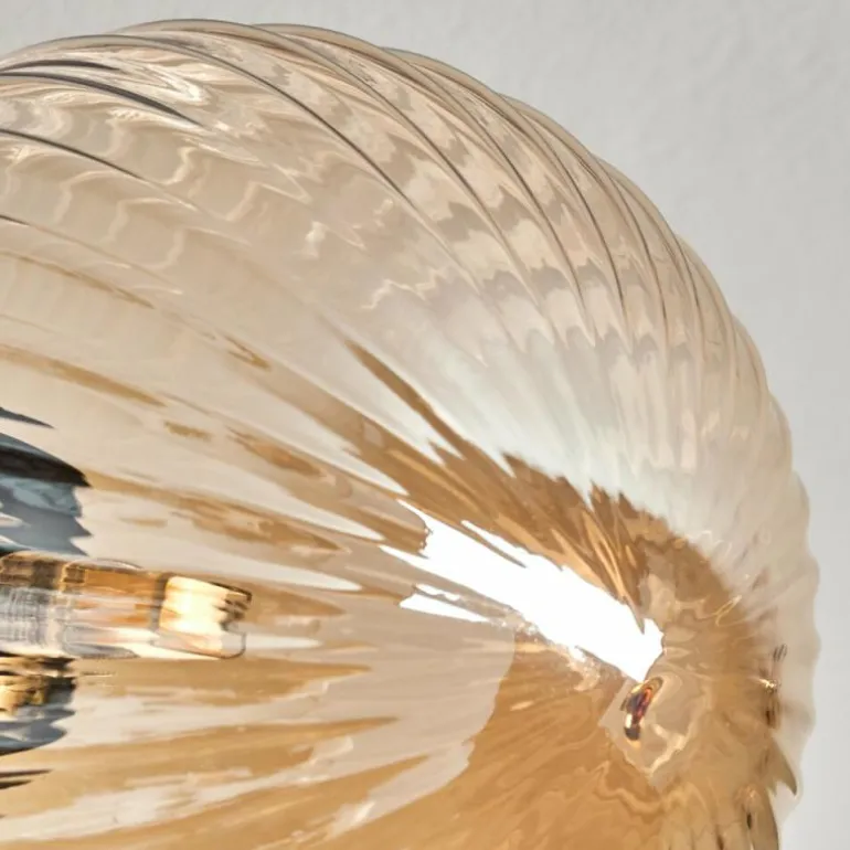 Plafonnier Chehalis Ambre, Clair, Fumé, 6 lumières