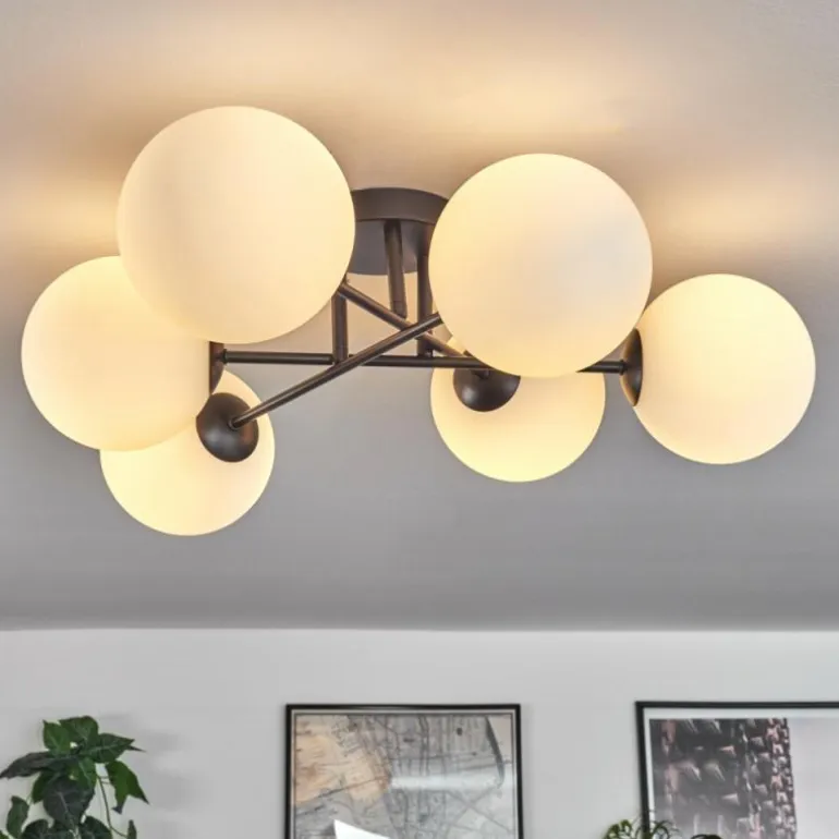 Plafonnier Chehalis Blanc, 6 lumières