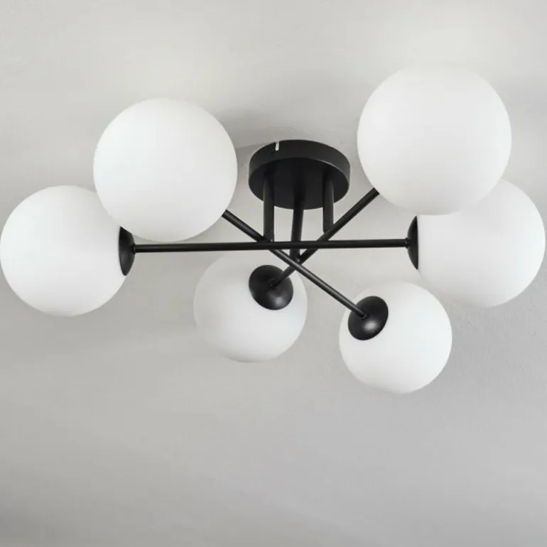 Plafonnier Chehalis Blanc, 6 lumières