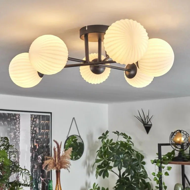 Plafonnier Chehalis Blanc, 6 lumières