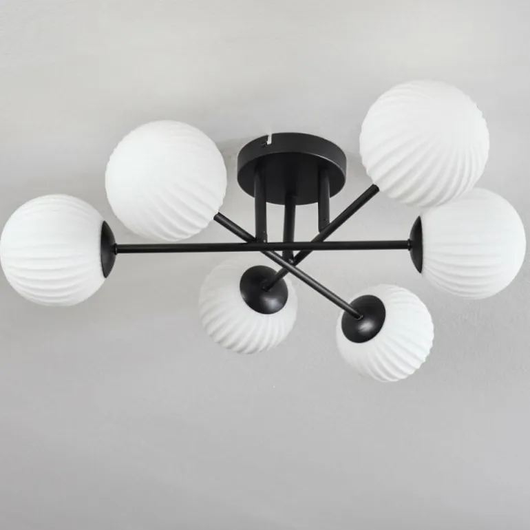Plafonnier Chehalis Blanc, 6 lumières