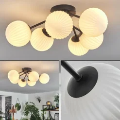 Plafonnier Chehalis Blanc, 6 lumières