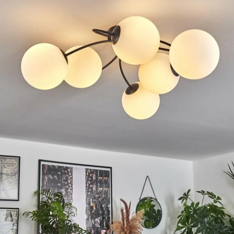 Plafonnier Chehalis Blanc, 6 lumières