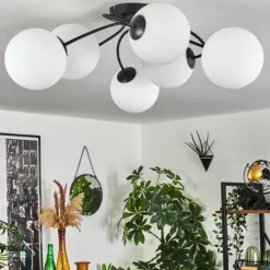 Plafonnier Chehalis Blanc, 6 lumières