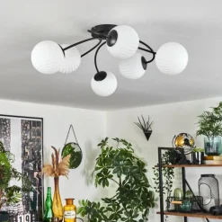 Plafonnier Chehalis Blanc, 6 lumières