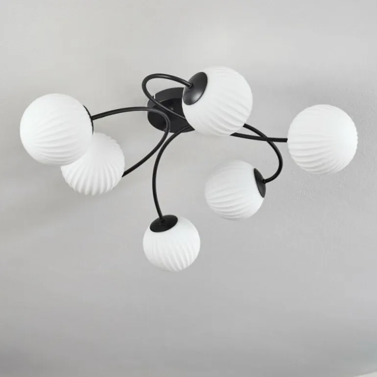 Plafonnier Chehalis Blanc, 6 lumières