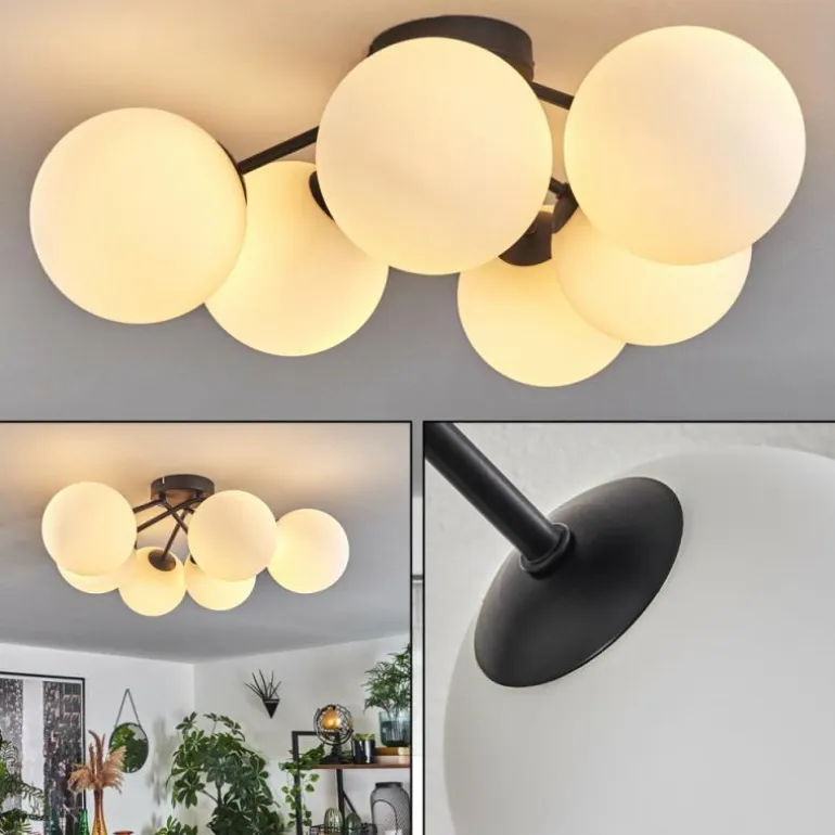 Plafonnier Chehalis Blanc, 6 lumières