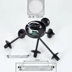 Plafonnier Chehalis Blanc, 6 lumières