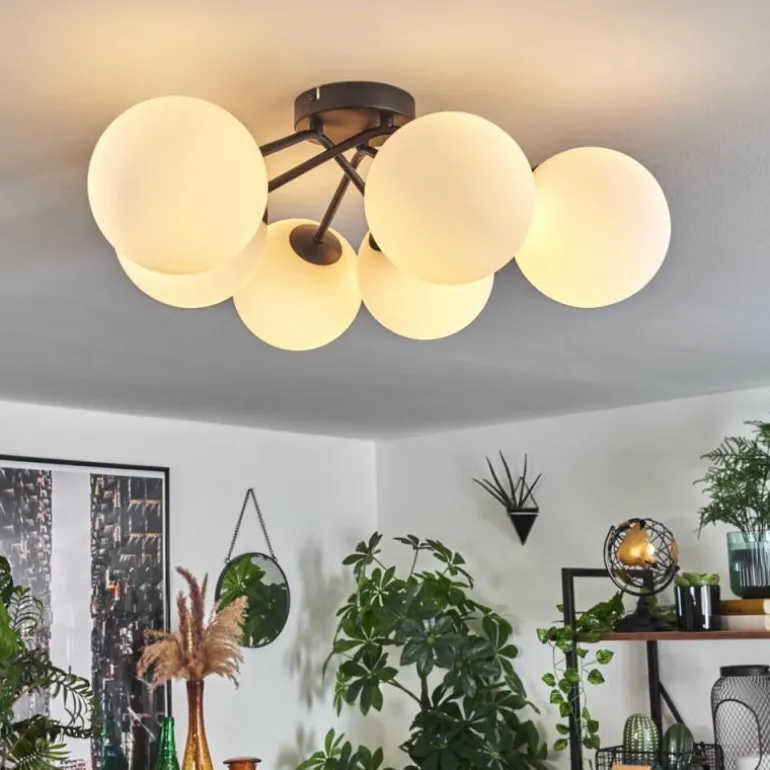 Plafonnier Chehalis Blanc, 6 lumières