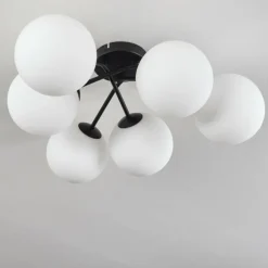 Plafonnier Chehalis Blanc, 6 lumières