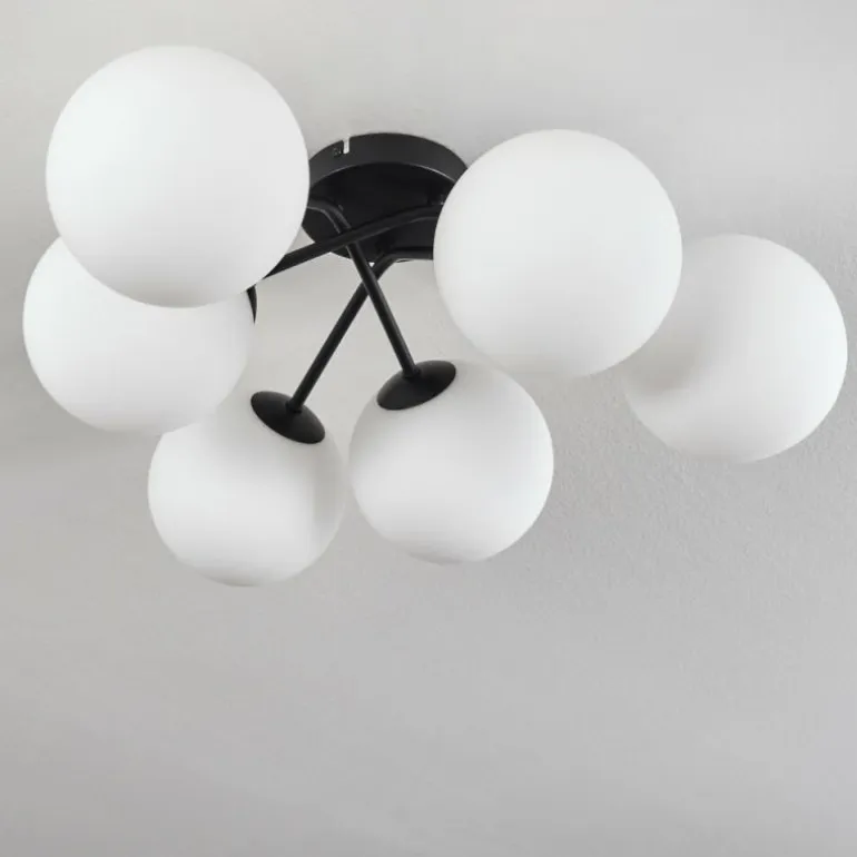 Plafonnier Chehalis Blanc, 6 lumières