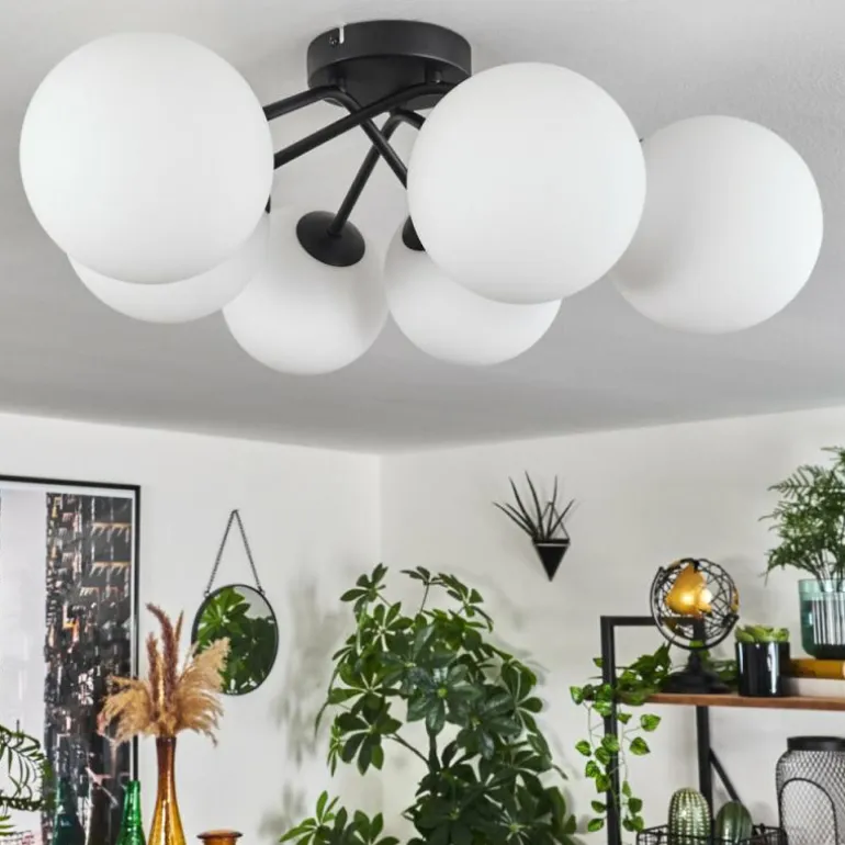 Plafonnier Chehalis Blanc, 6 lumières