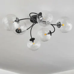 Plafonnier Chehalis Clair, 6 lumières
