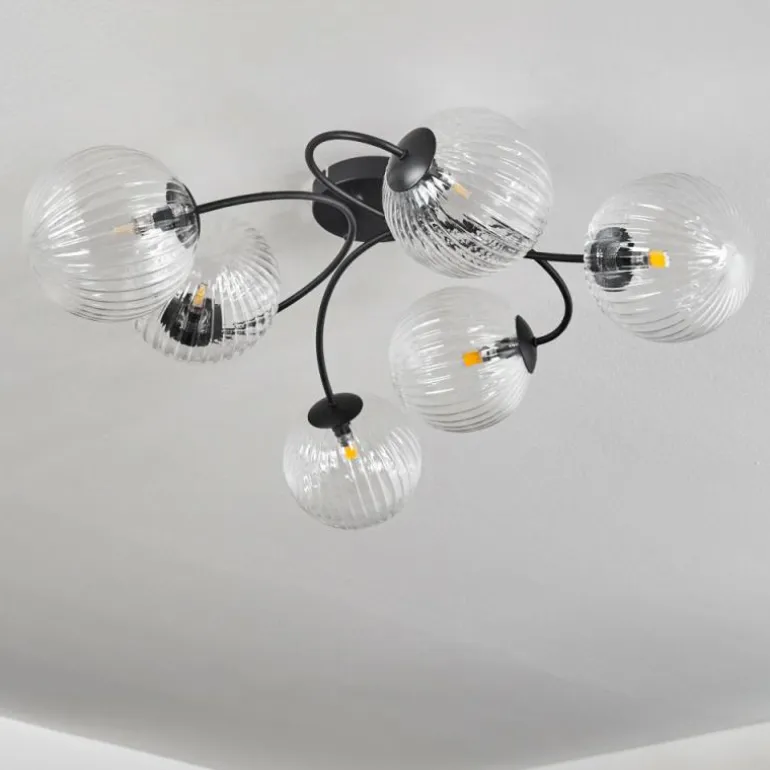 Plafonnier Chehalis Clair, 6 lumières