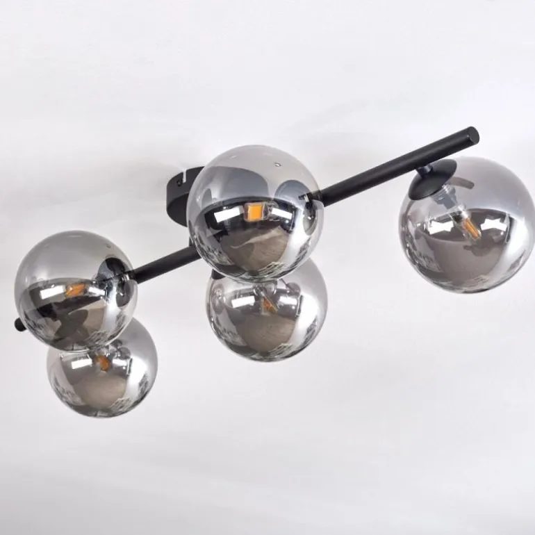 Plafonnier Chehalis Fumé, 5 lumières