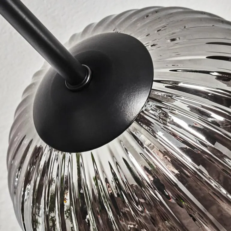 Plafonnier Chehalis Fumé, 6 lumières