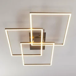Plafonnier Cheka LED Aluminium, 3 lumières, Télécommandes