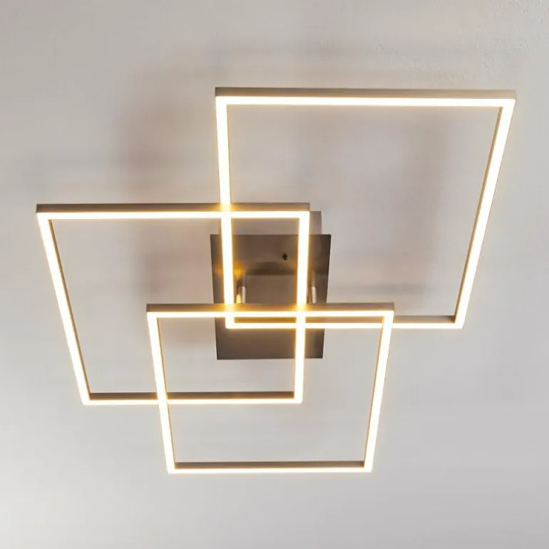 Plafonnier Cheka LED Aluminium, 3 lumières, Télécommandes