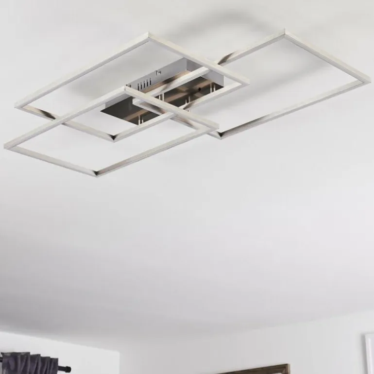 Plafonnier Cheka LED Aluminium, 3 lumières, Télécommandes