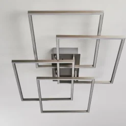 Plafonnier Cheka LED Aluminium, 4 lumières, Télécommandes