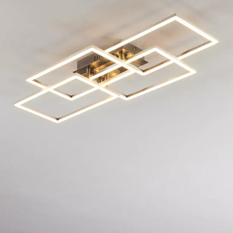 Plafonnier Cheka LED Aluminium, 4 lumières