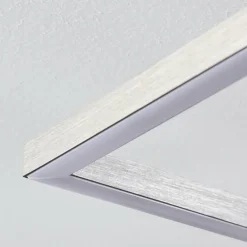 Plafonnier Cheka LED Brun, Nickel mat, 2 lumières, Télécommandes