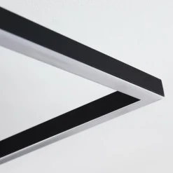 Plafonnier Cheka LED Noir, 2 lumières, Télécommandes