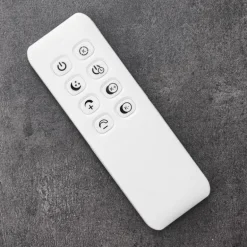 Plafonnier Cheka LED Noir, 2 lumières, Télécommandes
