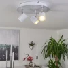 Plafonnier Chennai LED Chrome, Blanc, 3 lumières