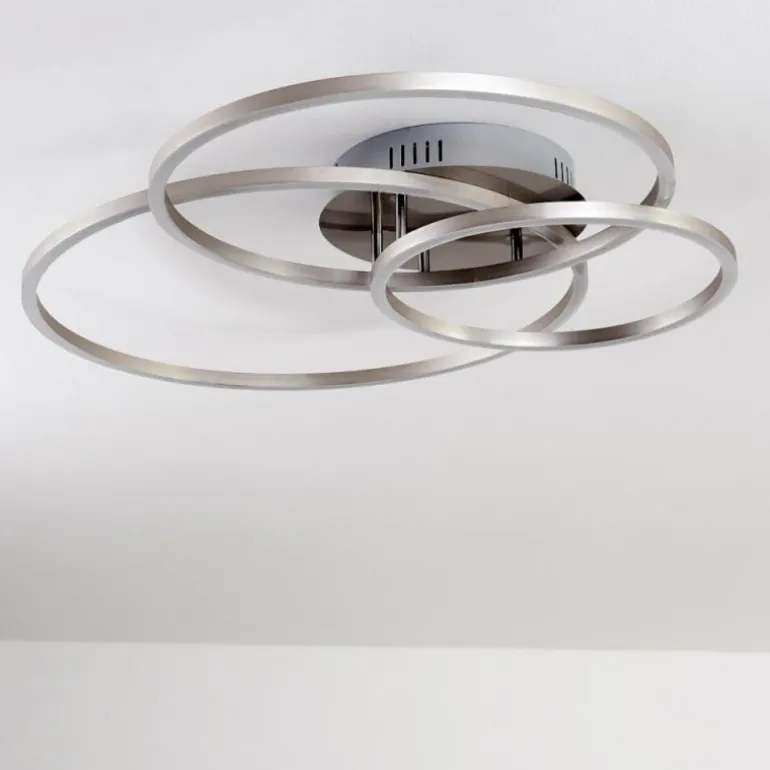 Plafonnier Chilkat LED Nickel mat, 1 lumière
