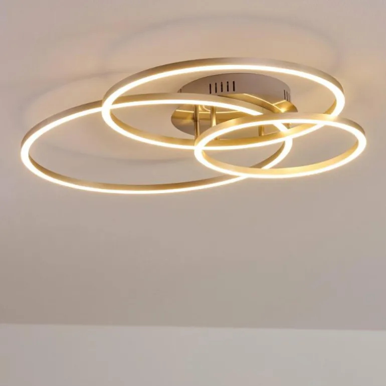 Plafonnier Chilkat LED Nickel mat, 1 lumière