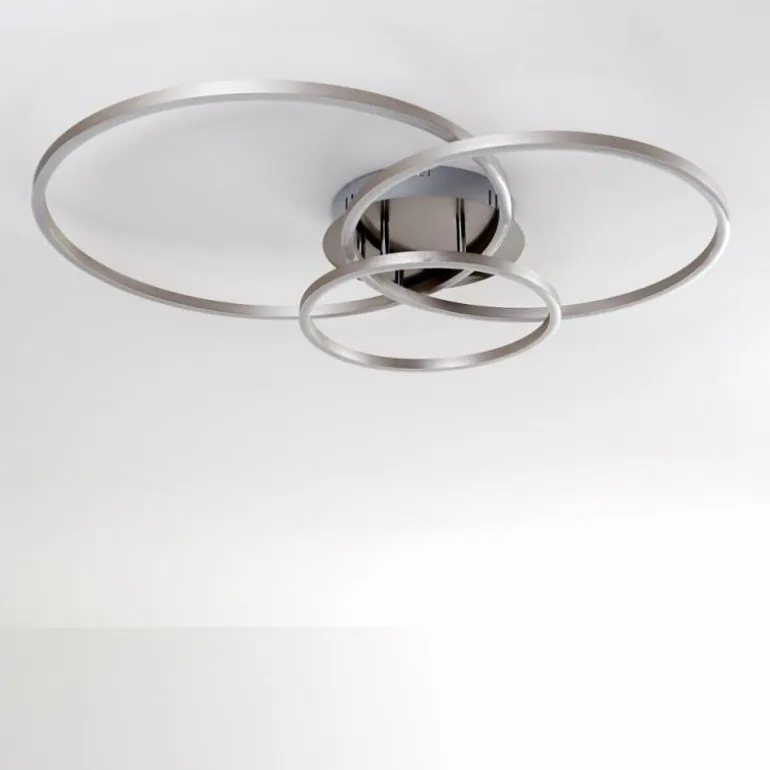 Plafonnier Chilkat LED Nickel mat, 1 lumière