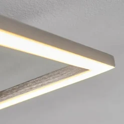 Plafonnier Chilkat LED Nickel mat, 1 lumière