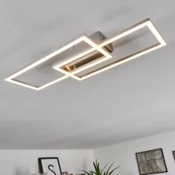 Plafonnier Chilkat LED Nickel mat, 1 lumière