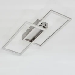 Plafonnier Chilkat LED Nickel mat, 1 lumière