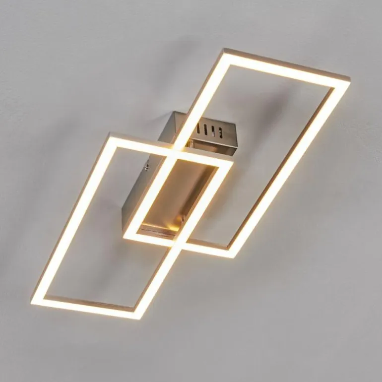 Plafonnier Chilkat LED Nickel mat, 1 lumière