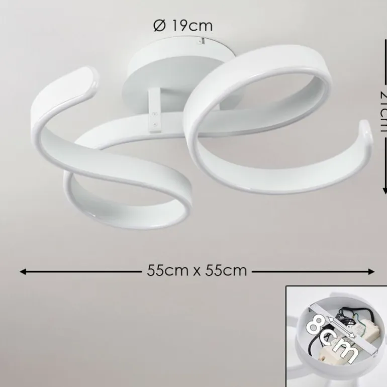 Plafonnier Chippewa LED Blanc, 1 lumière