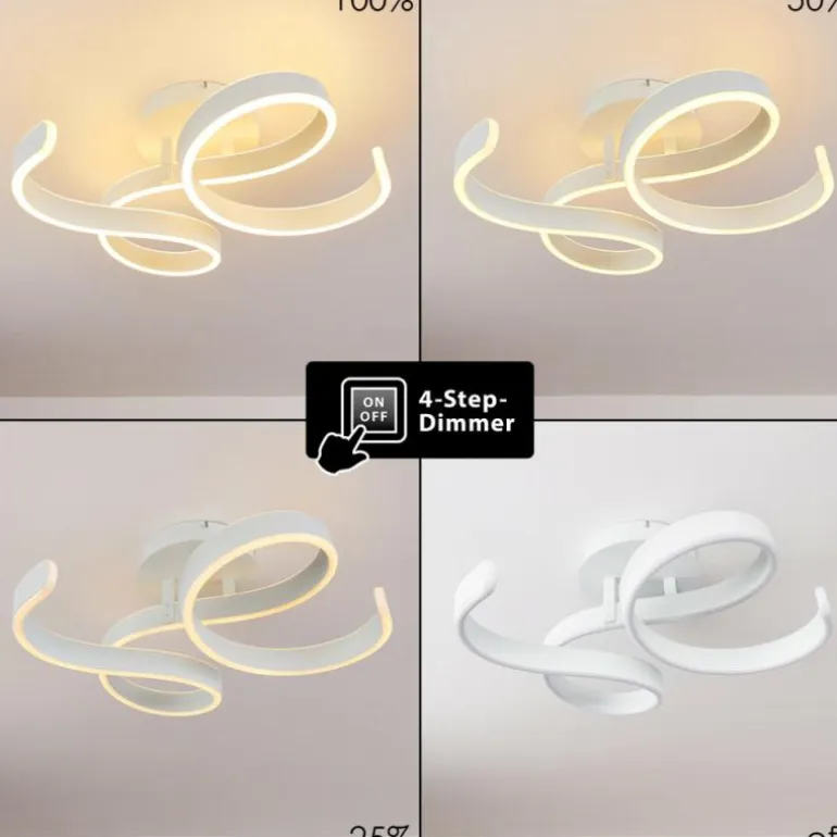 Plafonnier Chippewa LED Blanc, 1 lumière