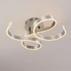 Plafonnier Chippewa LED Nickel mat, 1 lumière
