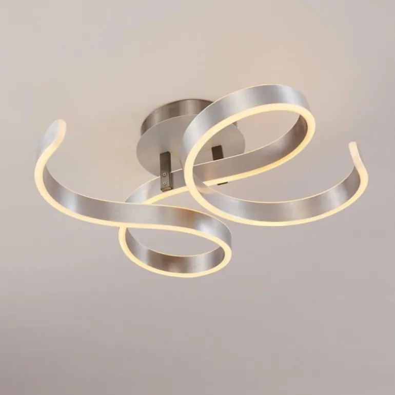 Plafonnier Chippewa LED Nickel mat, 1 lumière