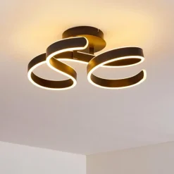 Plafonnier Chippewa LED Noir, 1 lumière