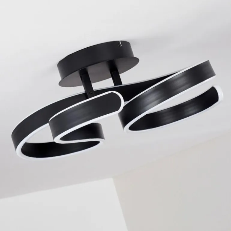 Plafonnier Chippewa LED Noir, 1 lumière