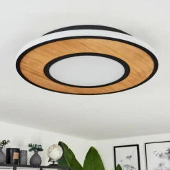 Plafonnier Chrop LED Noir, 1 lumière